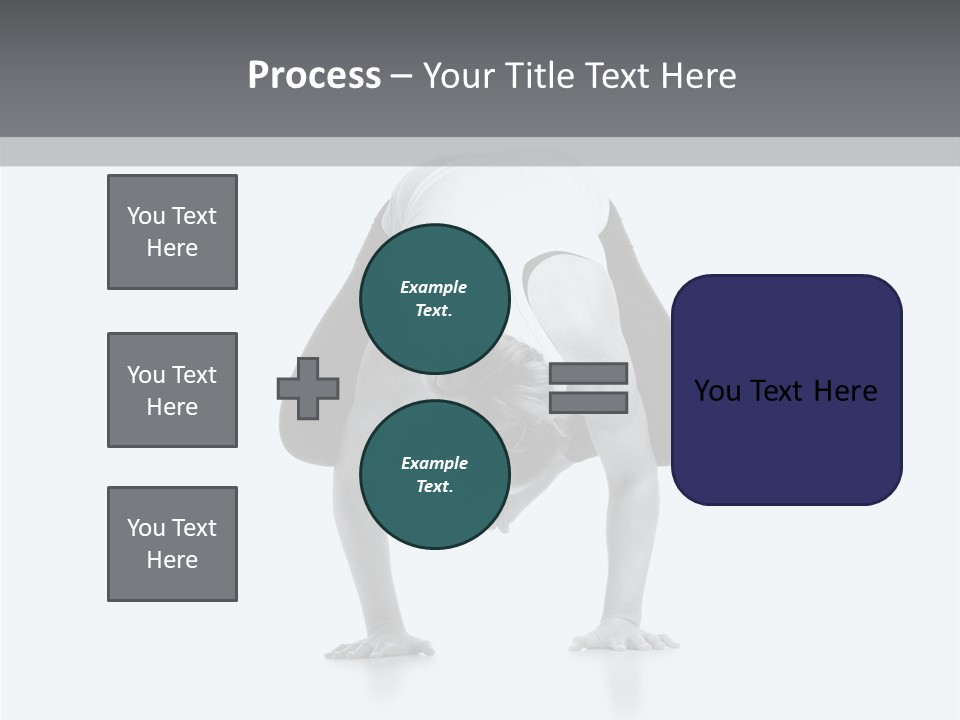 A Woman Doing A Handstand In A Yoga Position PowerPoint Template