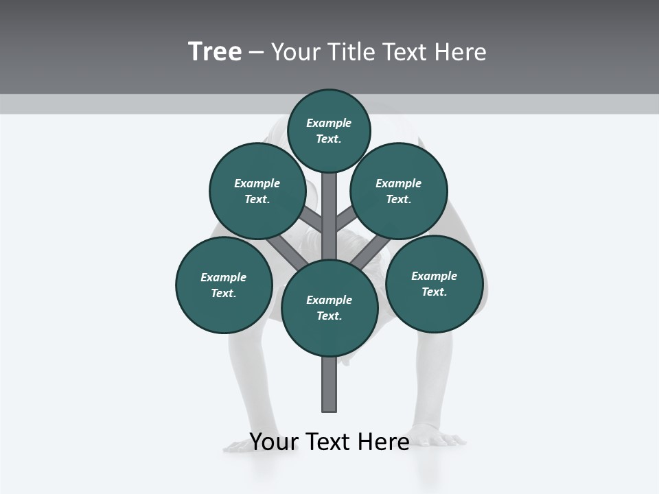 A Woman Doing A Handstand In A Yoga Position PowerPoint Template