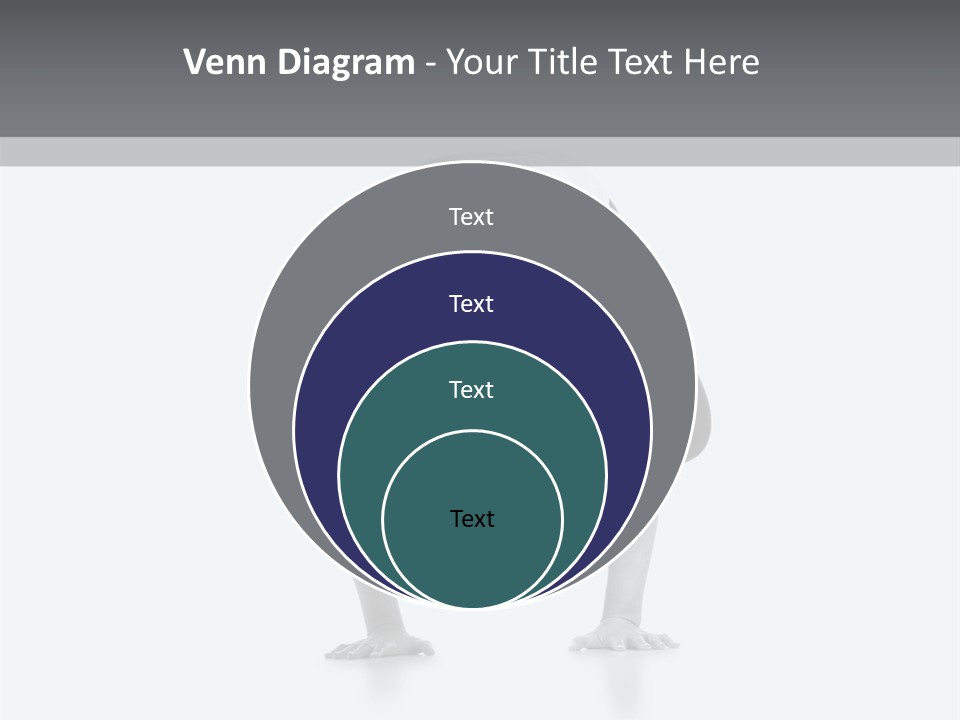 A Woman Doing A Handstand In A Yoga Position PowerPoint Template