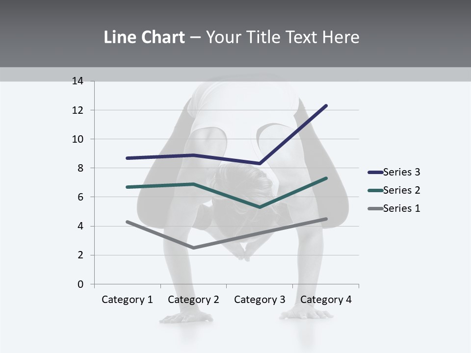 A Woman Doing A Handstand In A Yoga Position PowerPoint Template