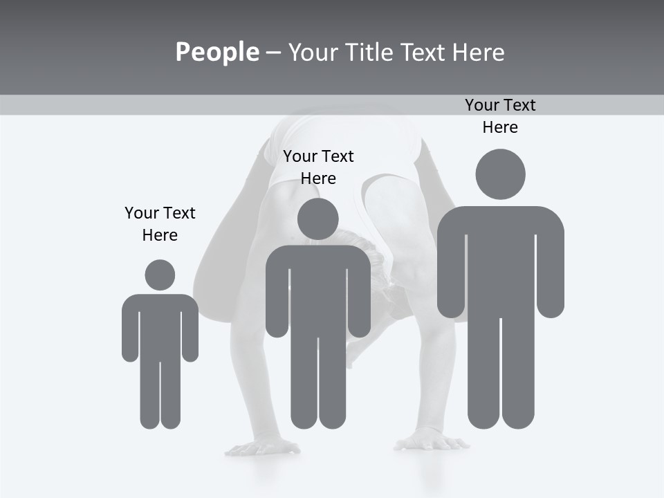 A Woman Doing A Handstand In A Yoga Position PowerPoint Template