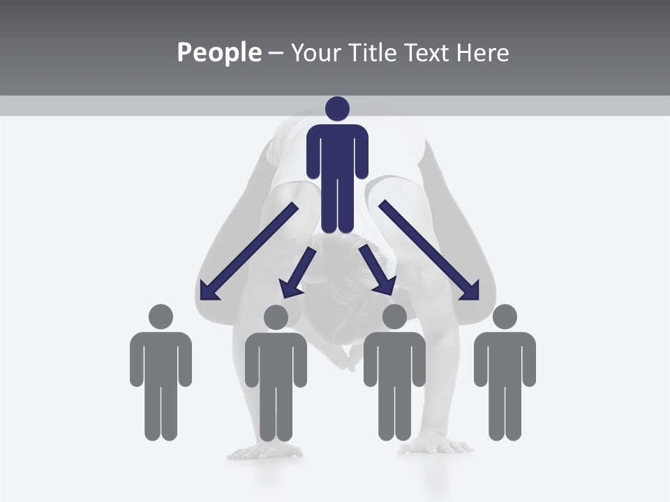 A Woman Doing A Handstand In A Yoga Position PowerPoint Template