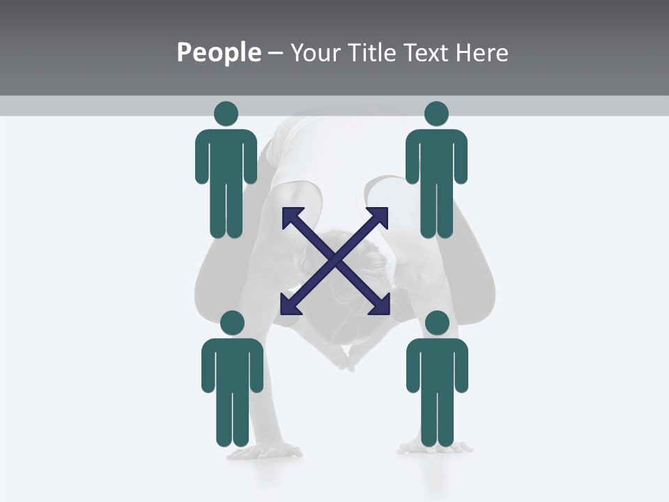 A Woman Doing A Handstand In A Yoga Position PowerPoint Template