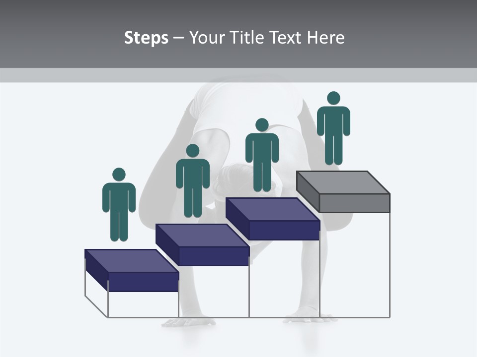 A Woman Doing A Handstand In A Yoga Position PowerPoint Template