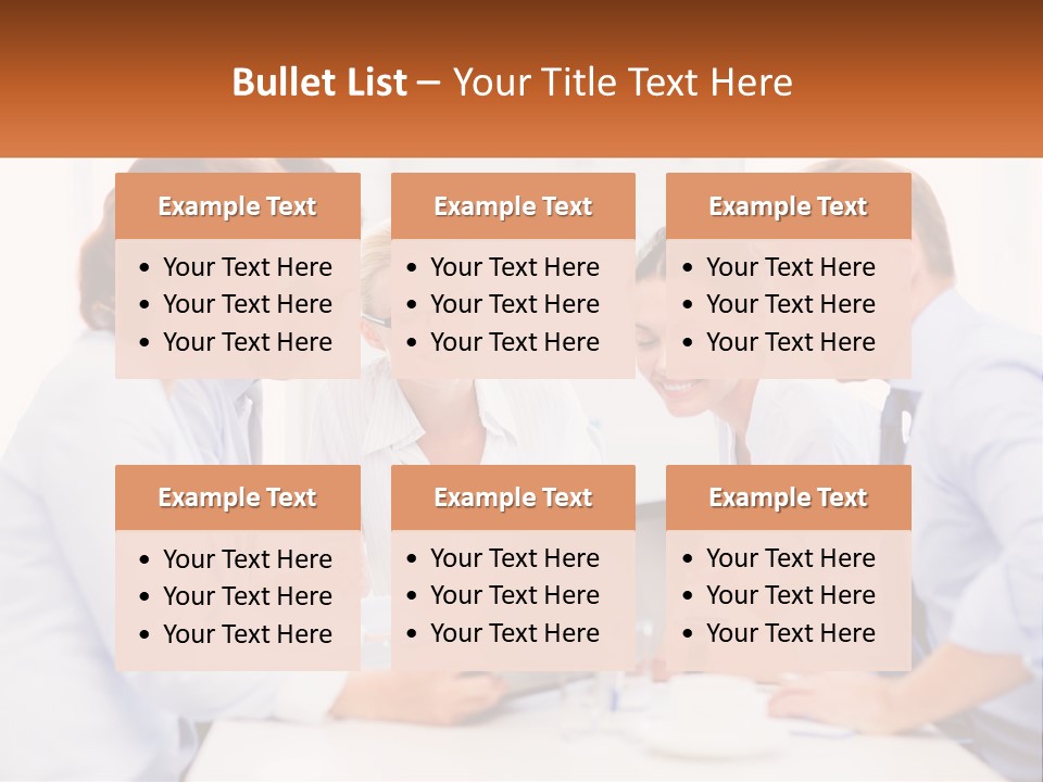 A Group Of Business People Looking At A Laptop PowerPoint Template