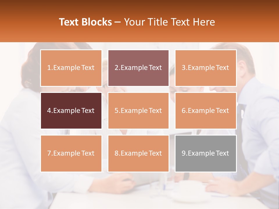 A Group Of Business People Looking At A Laptop PowerPoint Template
