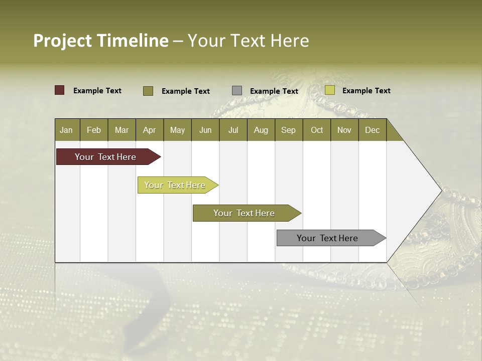 A Silver Mask On A Green Background With A Black Ribbon PowerPoint Template