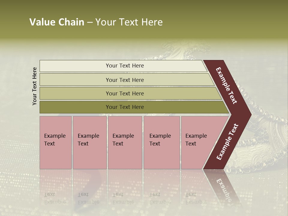 A Silver Mask On A Green Background With A Black Ribbon PowerPoint Template