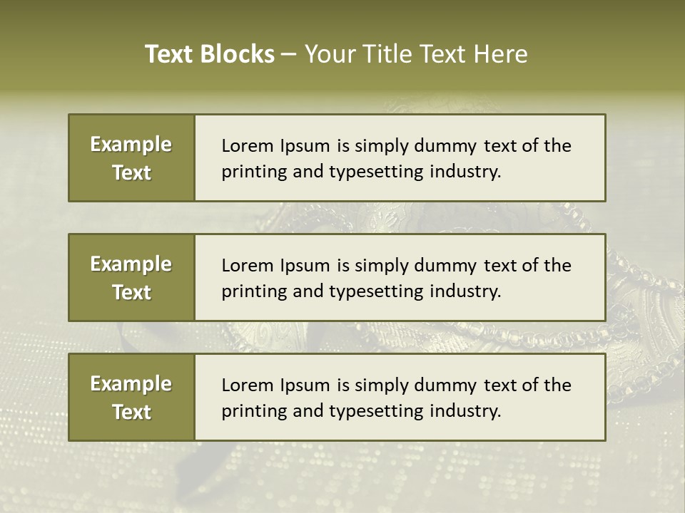 A Silver Mask On A Green Background With A Black Ribbon PowerPoint Template