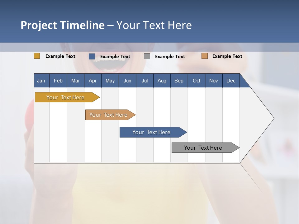 A Woman Holding A Piece Of Fruit In Her Hand PowerPoint Template
