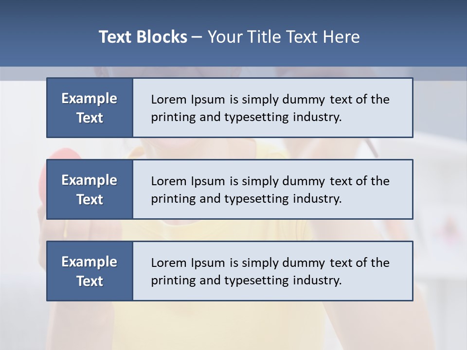 A Woman Holding A Piece Of Fruit In Her Hand PowerPoint Template