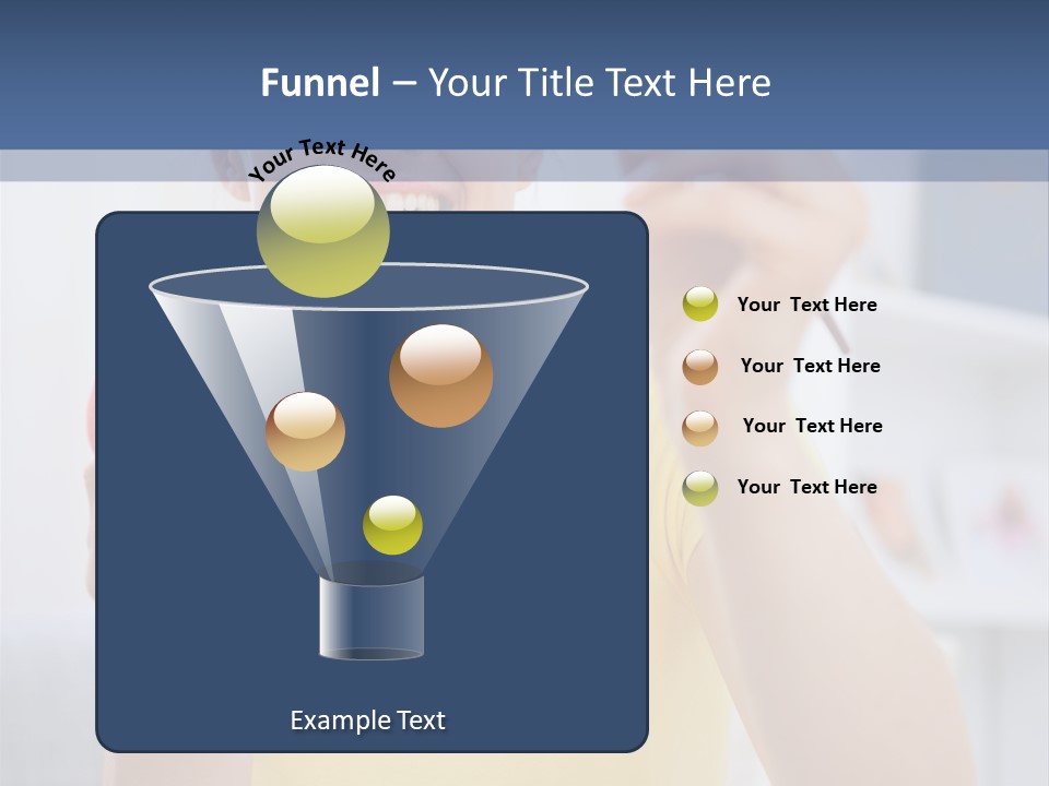 A Woman Holding A Piece Of Fruit In Her Hand PowerPoint Template