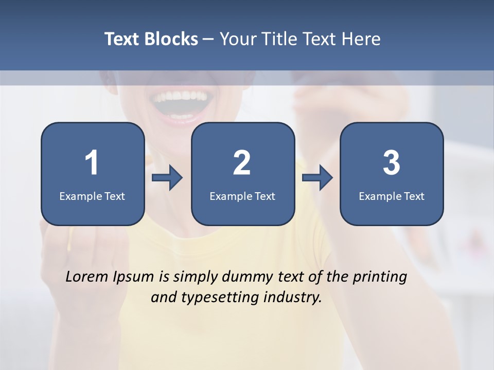 A Woman Holding A Piece Of Fruit In Her Hand PowerPoint Template