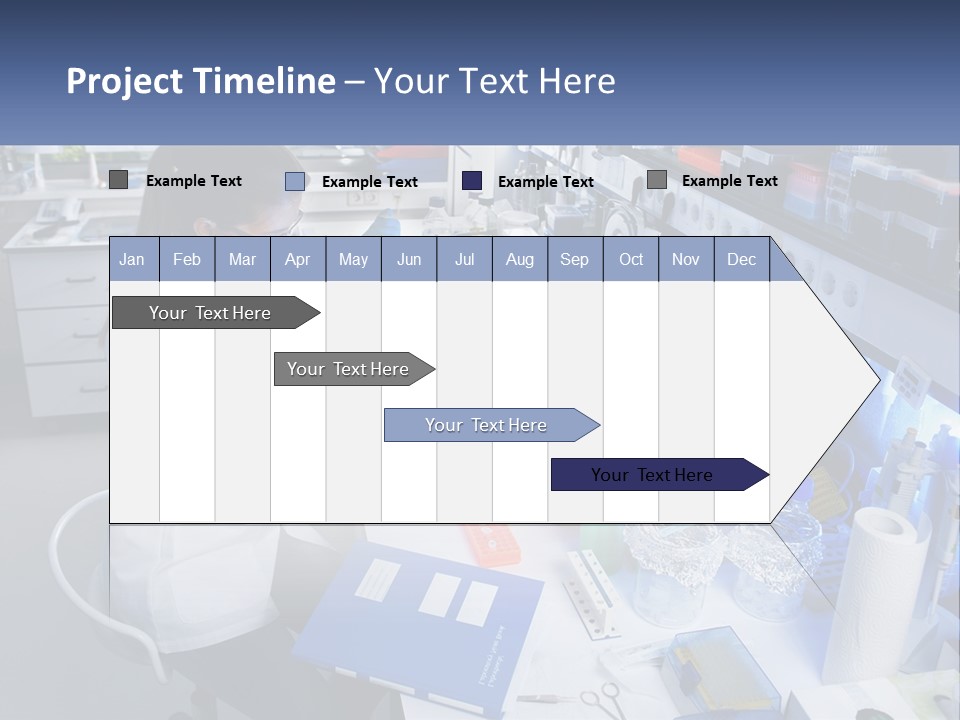 A Woman In A Lab Coat Is Doing Something PowerPoint Template