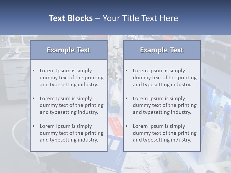 A Woman In A Lab Coat Is Doing Something PowerPoint Template