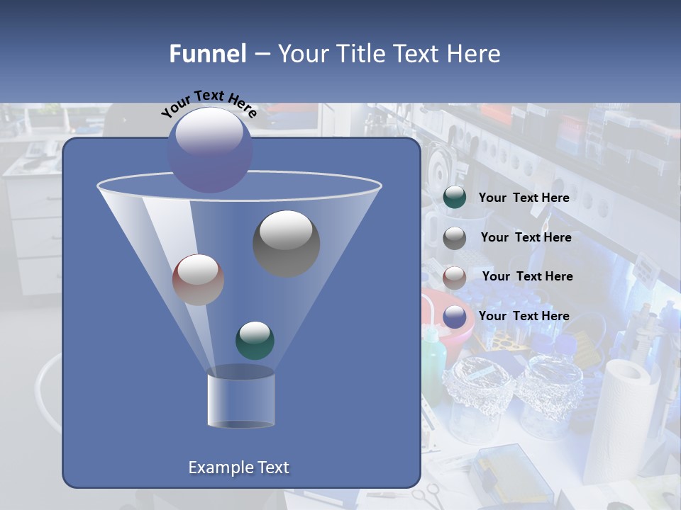 A Woman In A Lab Coat Is Doing Something PowerPoint Template