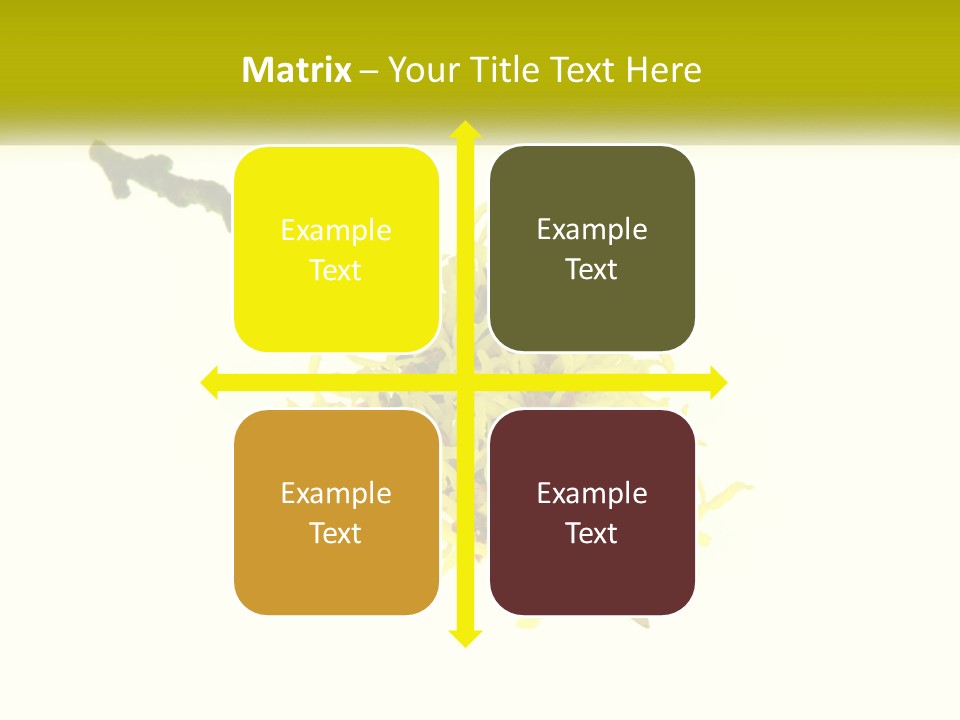 A Yellow Flower With A White Background PowerPoint Template