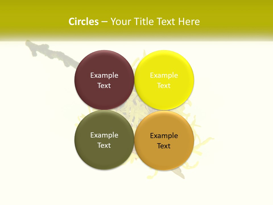 A Yellow Flower With A White Background PowerPoint Template