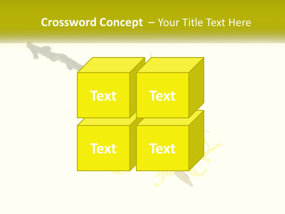 A Yellow Flower With A White Background PowerPoint Template