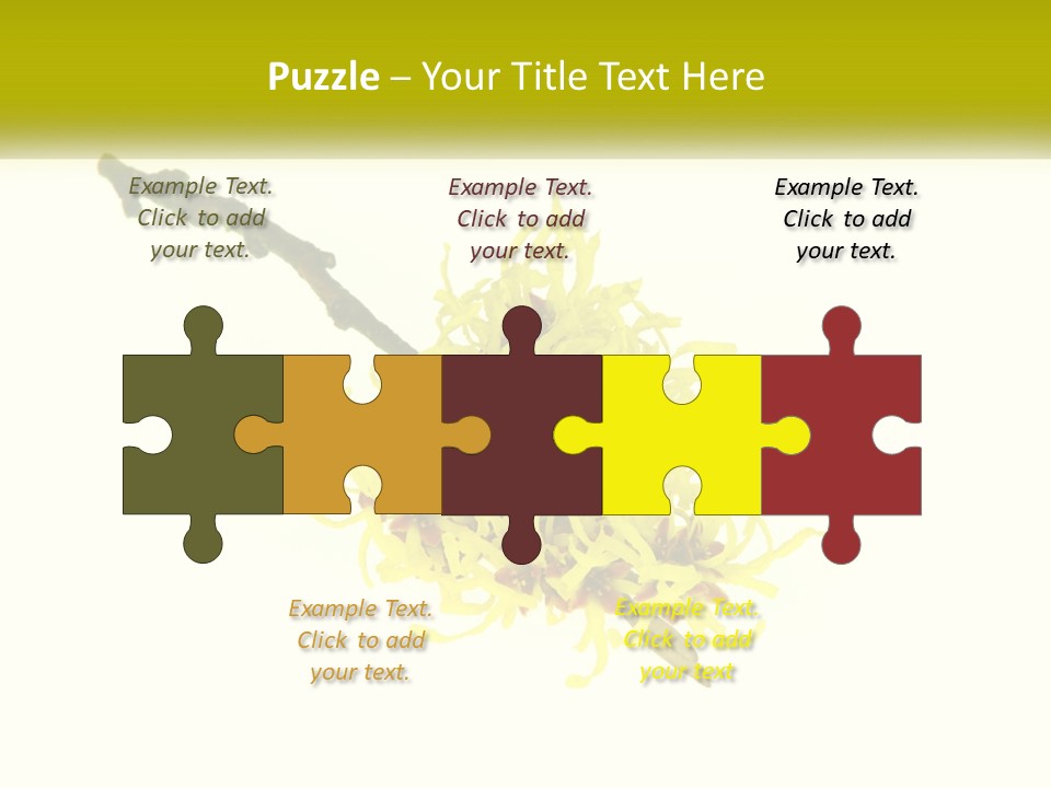 A Yellow Flower With A White Background PowerPoint Template