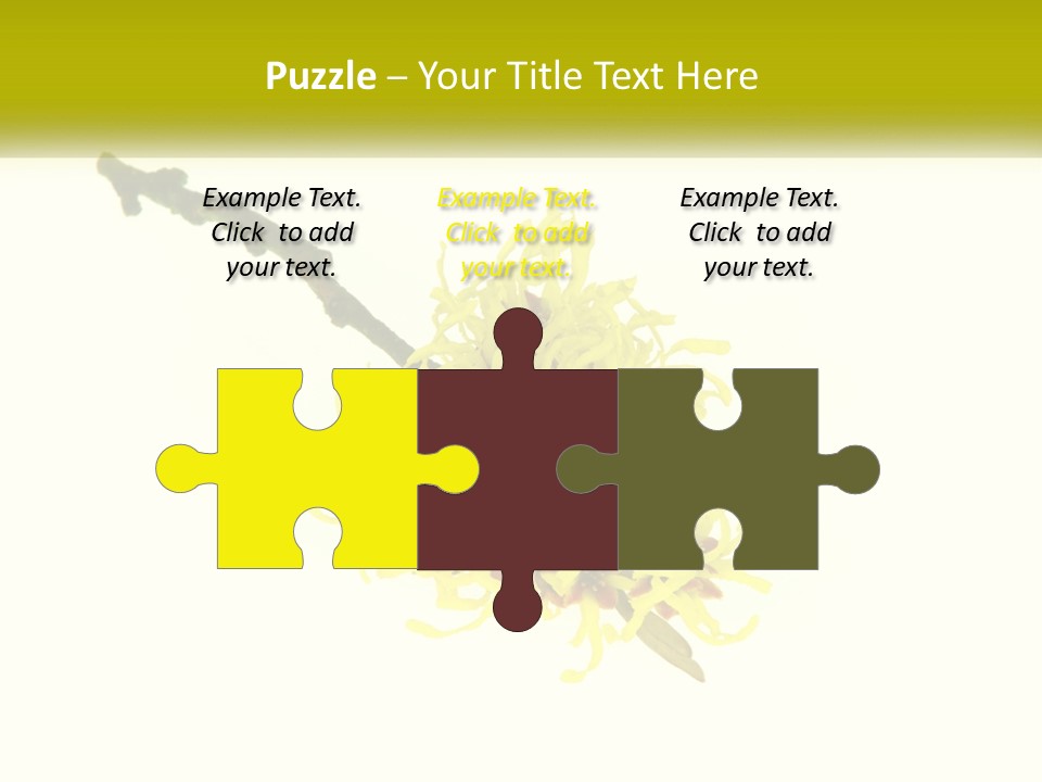 A Yellow Flower With A White Background PowerPoint Template