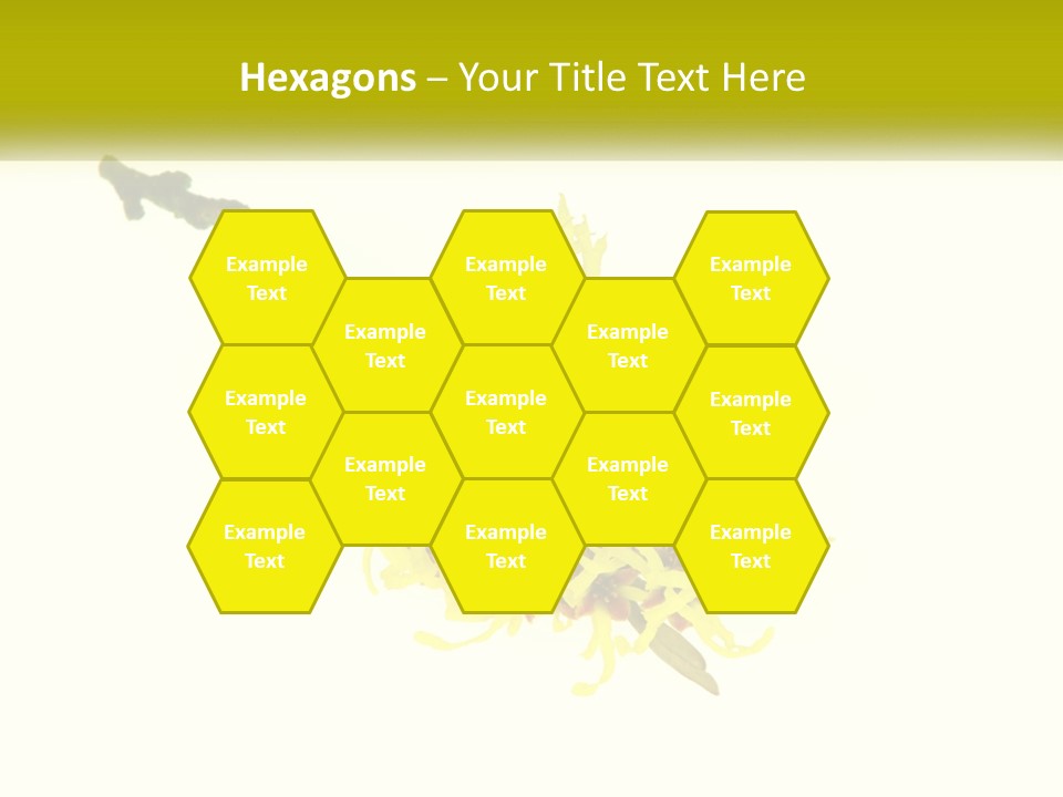 A Yellow Flower With A White Background PowerPoint Template