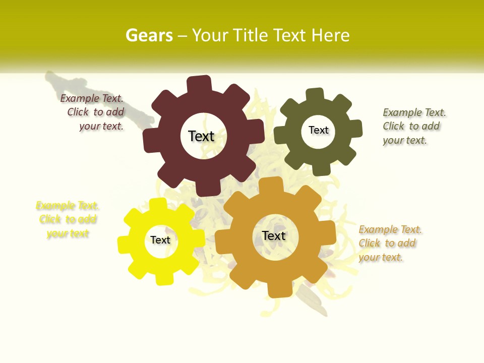 A Yellow Flower With A White Background PowerPoint Template