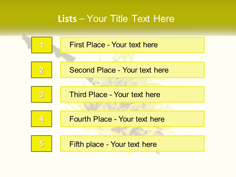 A Yellow Flower With A White Background PowerPoint Template