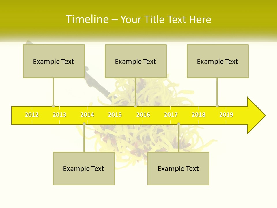 A Yellow Flower With A White Background PowerPoint Template