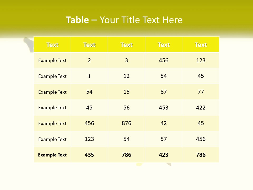 A Yellow Flower With A White Background PowerPoint Template