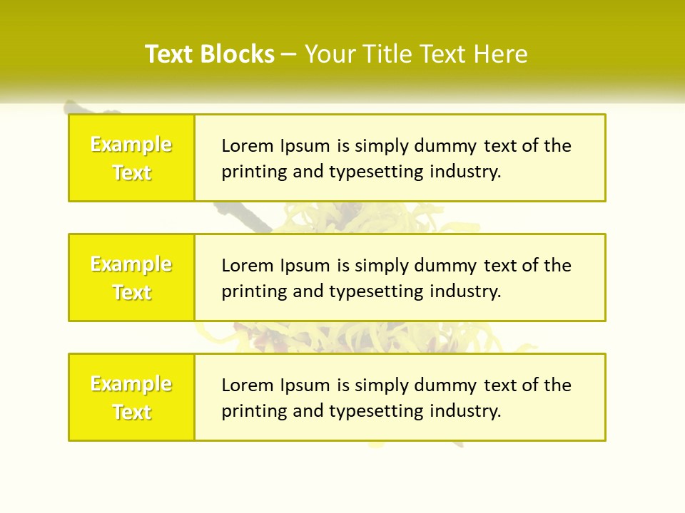 A Yellow Flower With A White Background PowerPoint Template