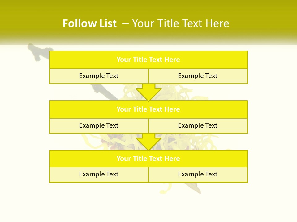 A Yellow Flower With A White Background PowerPoint Template
