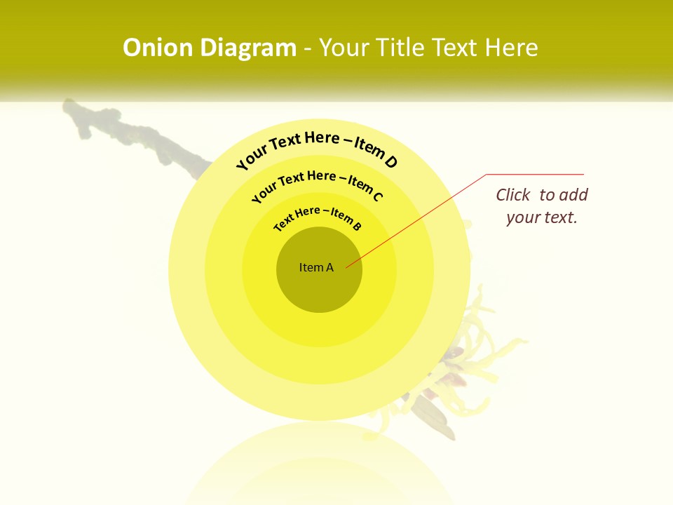 A Yellow Flower With A White Background PowerPoint Template