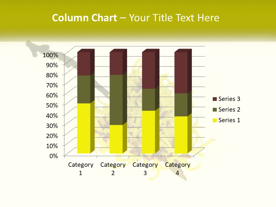 A Yellow Flower With A White Background PowerPoint Template