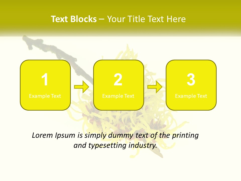 A Yellow Flower With A White Background PowerPoint Template