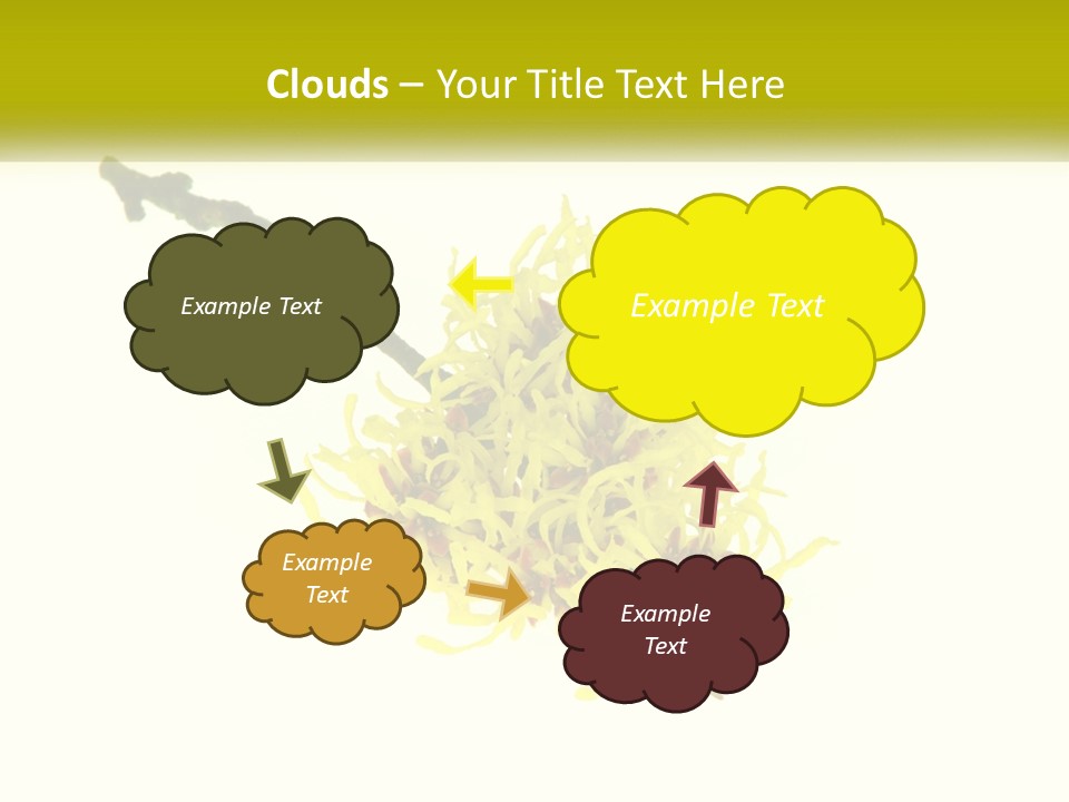 A Yellow Flower With A White Background PowerPoint Template