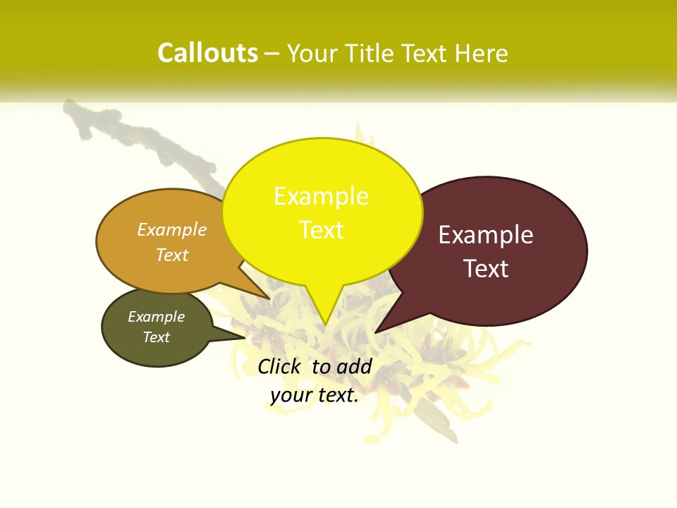 A Yellow Flower With A White Background PowerPoint Template