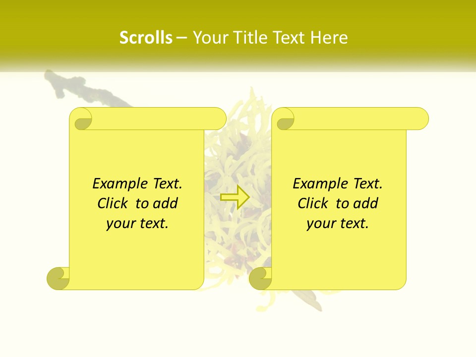 A Yellow Flower With A White Background PowerPoint Template