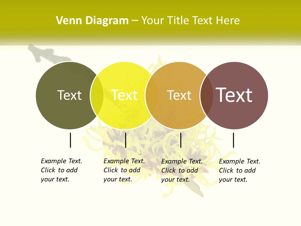 A Yellow Flower With A White Background PowerPoint Template