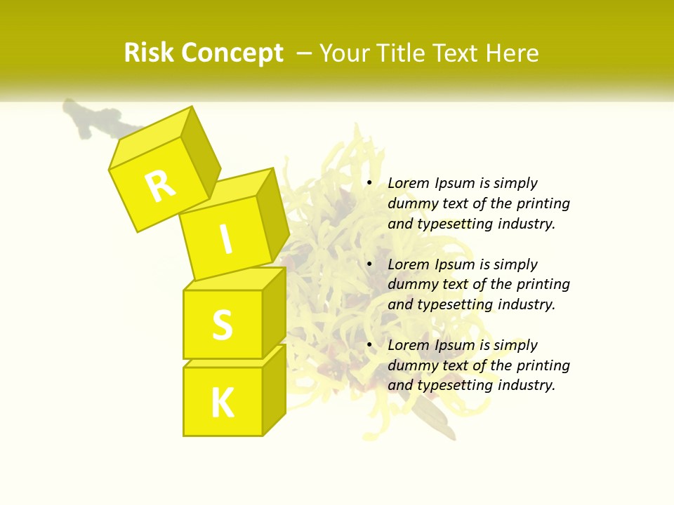 A Yellow Flower With A White Background PowerPoint Template