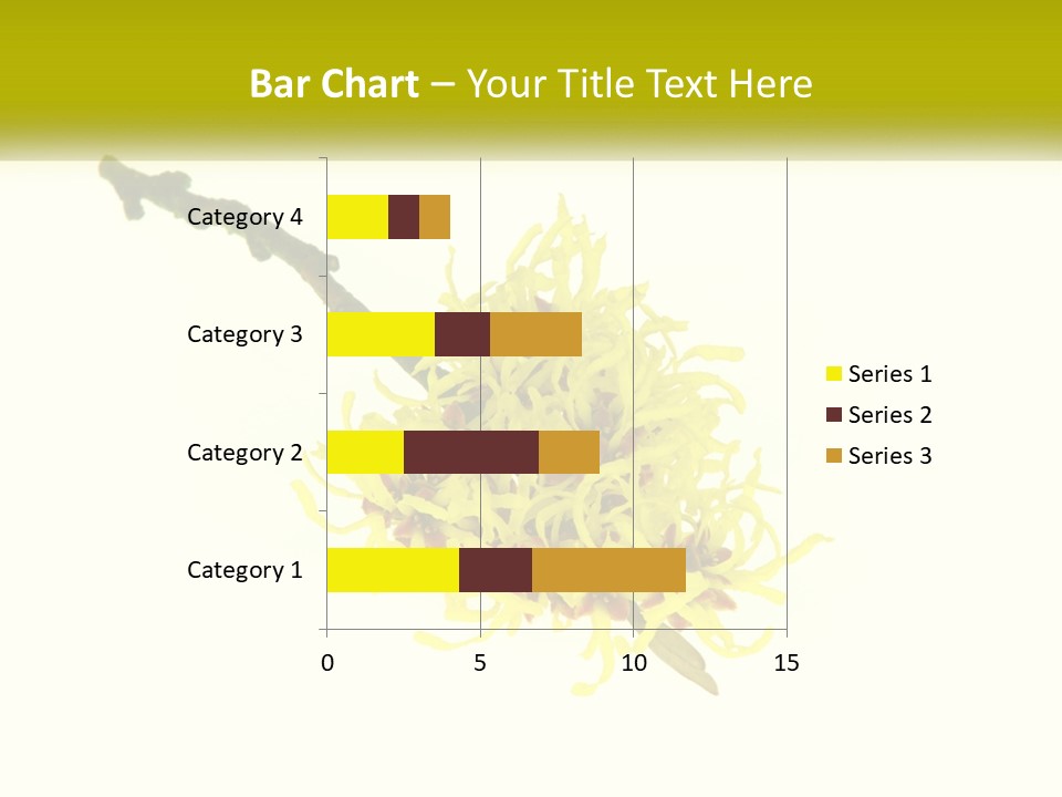 A Yellow Flower With A White Background PowerPoint Template