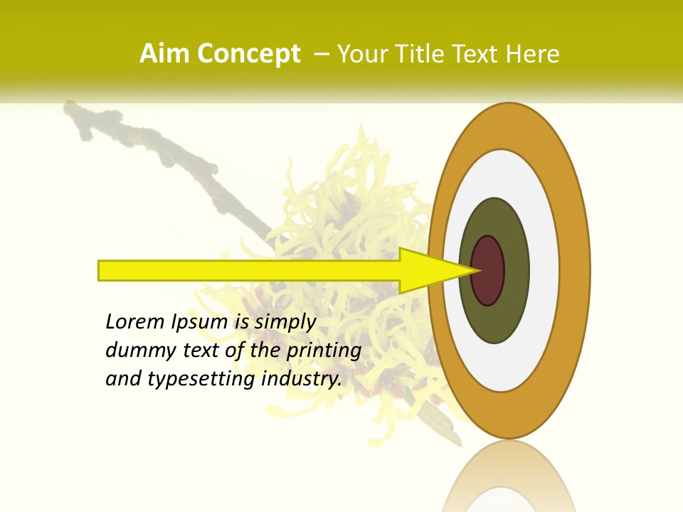 A Yellow Flower With A White Background PowerPoint Template