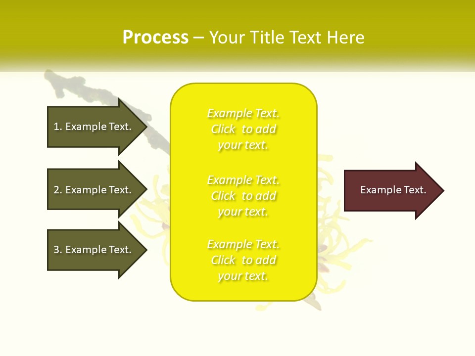 A Yellow Flower With A White Background PowerPoint Template