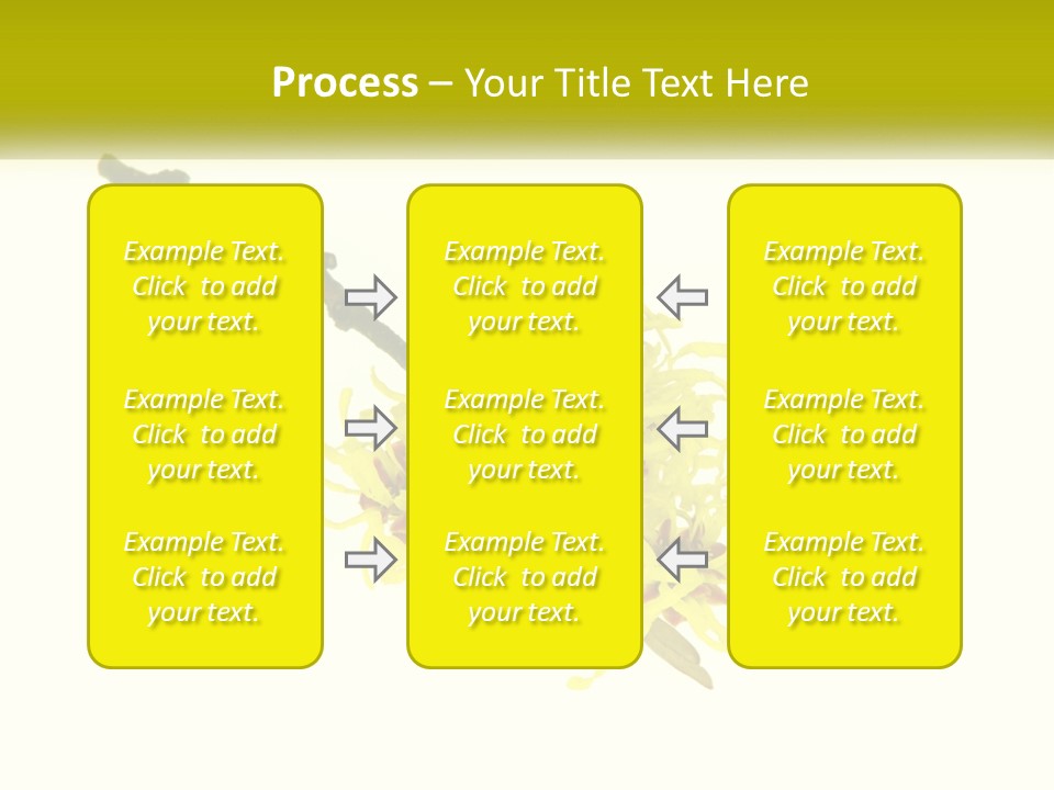 A Yellow Flower With A White Background PowerPoint Template