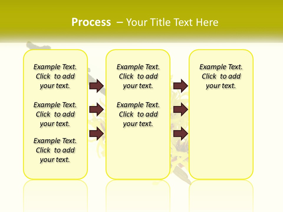 A Yellow Flower With A White Background PowerPoint Template