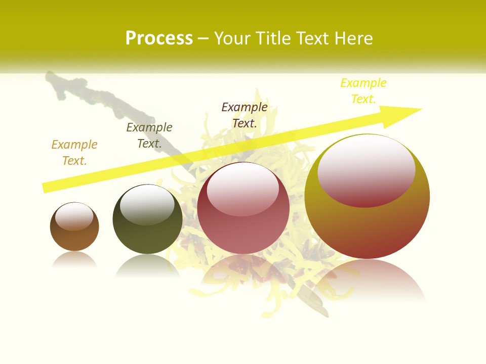 A Yellow Flower With A White Background PowerPoint Template