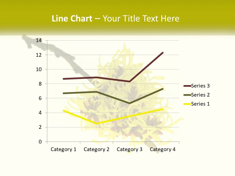 A Yellow Flower With A White Background PowerPoint Template