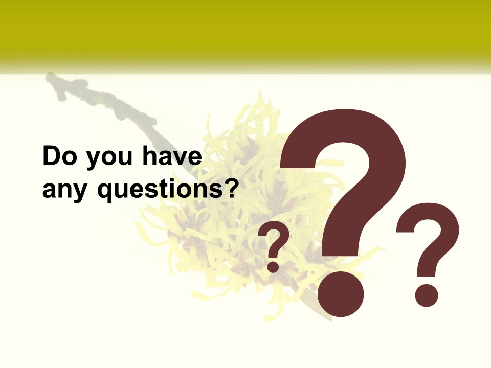 A Yellow Flower With A White Background PowerPoint Template