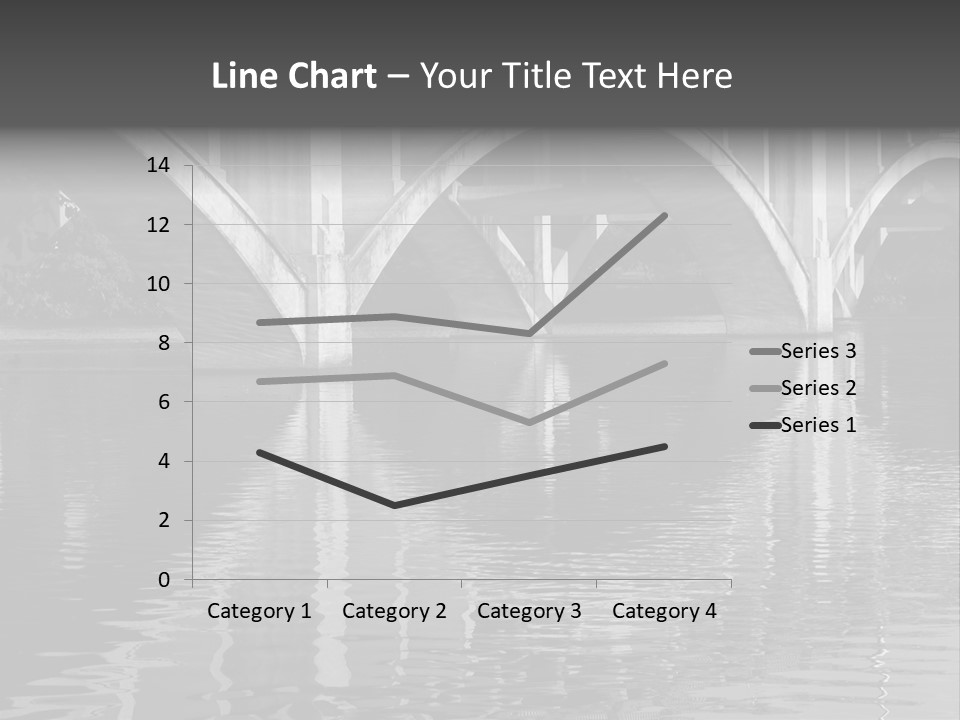 A Bridge Over A Body Of Water With Ducks In It PowerPoint Template