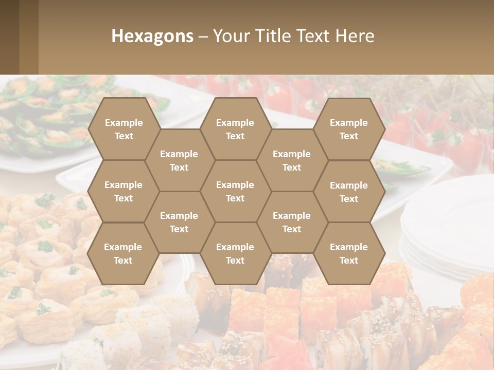 A Table With Plates Of Food On It PowerPoint Template